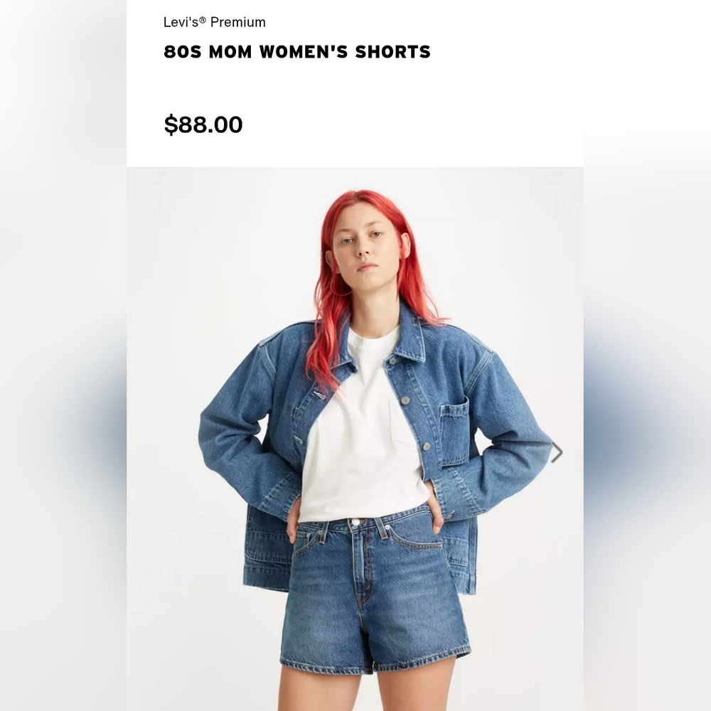 Levi's 80s Mom Denim Shorts